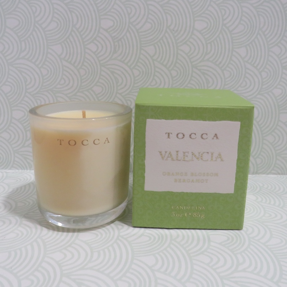 TOCCA💥VALENCIA ORANGE BLOSSOM BERGAMOT CANDLE CANDELINA 3 OZ NWB💥